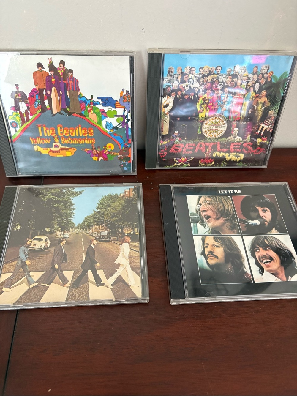 The Beatles Lot Of 4 Various CD’s Let It Be, Yellow Submarine, Abbey Road